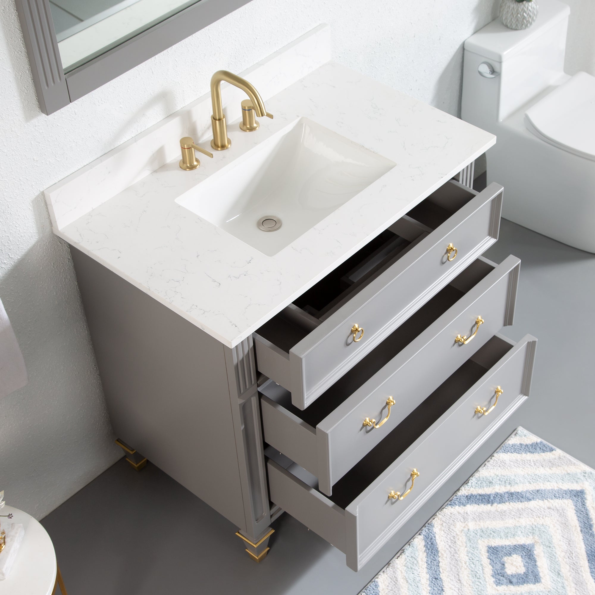 Bathroom Vanity With Drawers