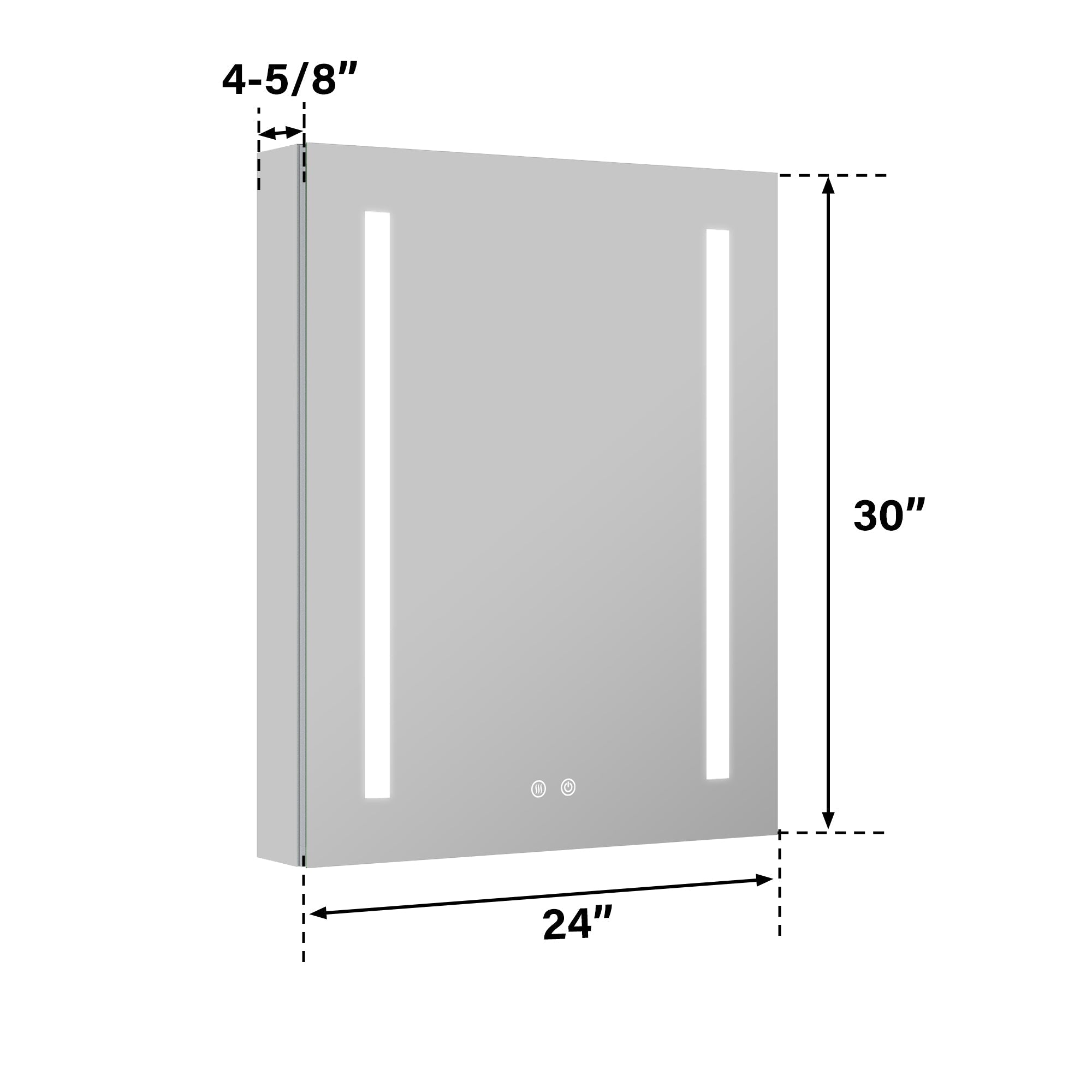 Lighted Mirror Medicine Cabinet