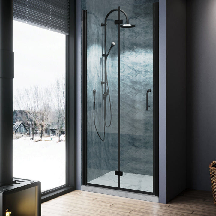 frosted glass shower door