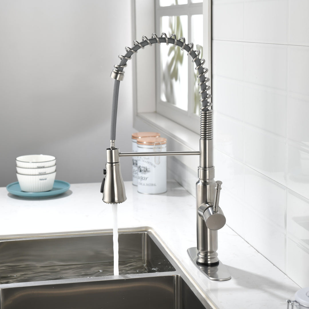 Pull-down Kitchen Faucet with Sprayer Function
