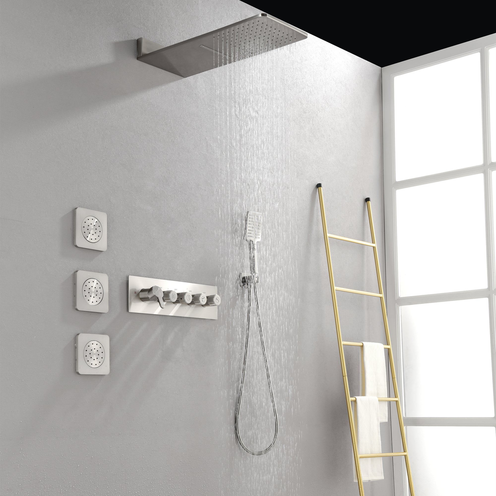 shower head with holder