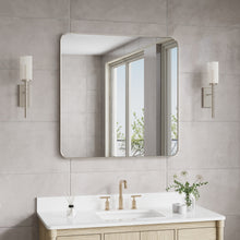36-in W x 36-in H Brushed Nickel Rectangular Framed Bathroom Vanity Mirror