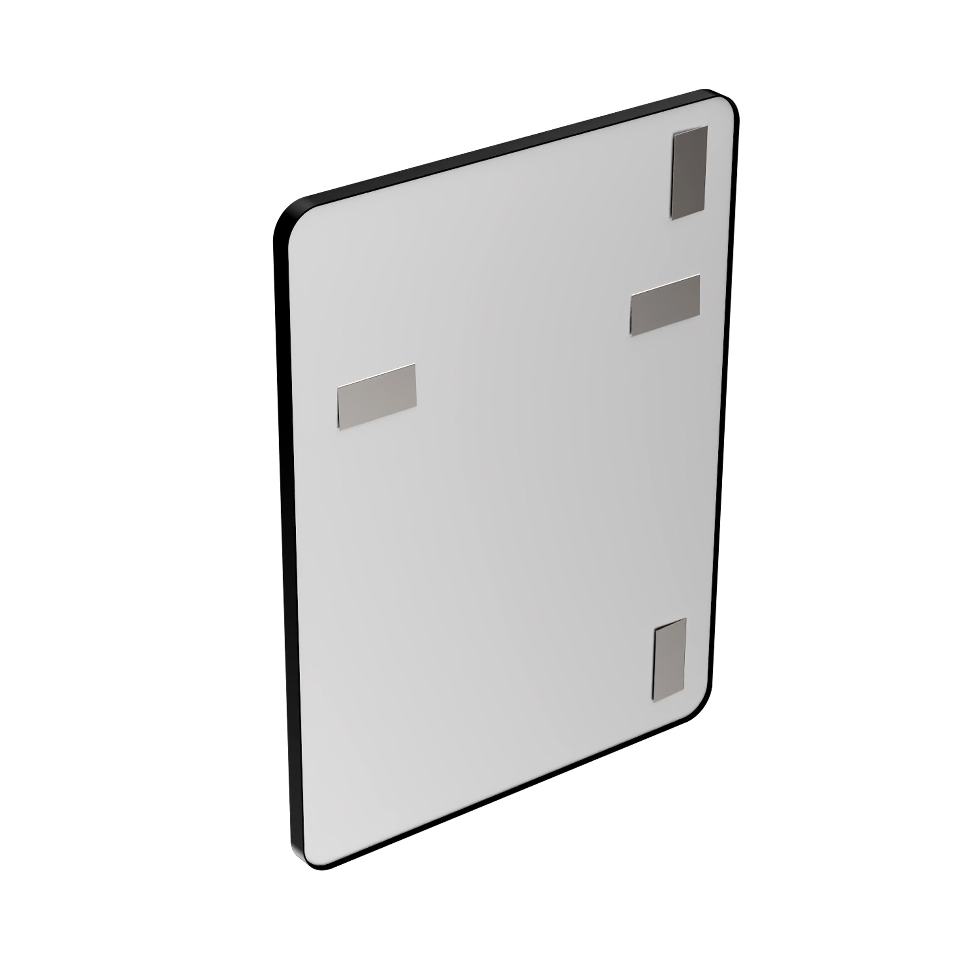 24 in. W x 32 in. H Black Bathroom Wall Mirror, Minimalist Aluminum Framed Vanity Mirror (Vertical/Horizontal)