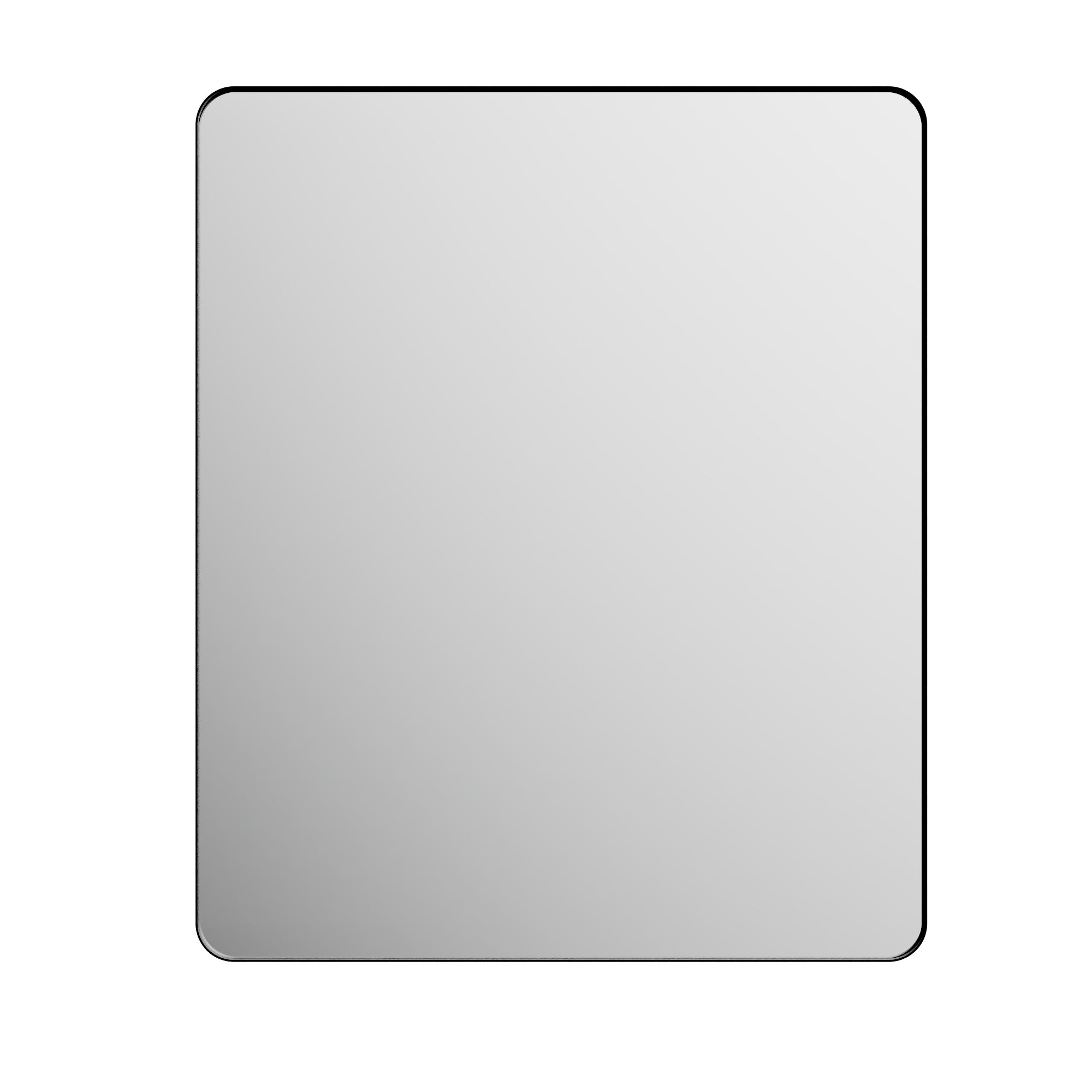 30 in. W x 36 in. H Black Bathroom Wall Mirror, Minimalist Aluminum Framed Vanity Mirror (Vertical/Horizontal)