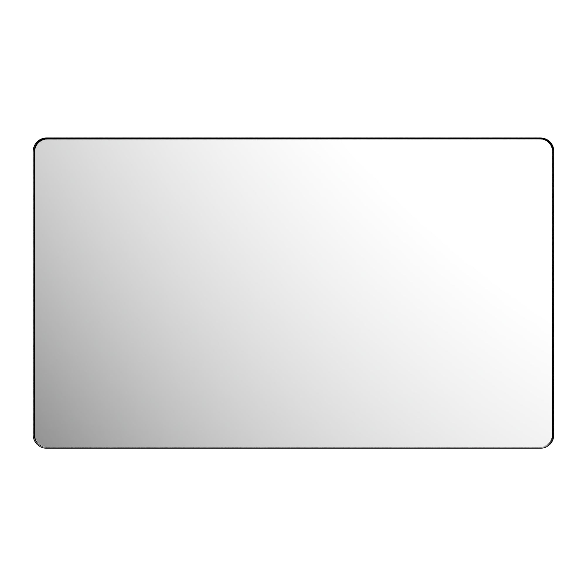 60 in. W x 36 in. H Black Bathroom Wall Mirror, Minimalist Aluminum Framed Vanity Mirror (Vertical/Horizontal)