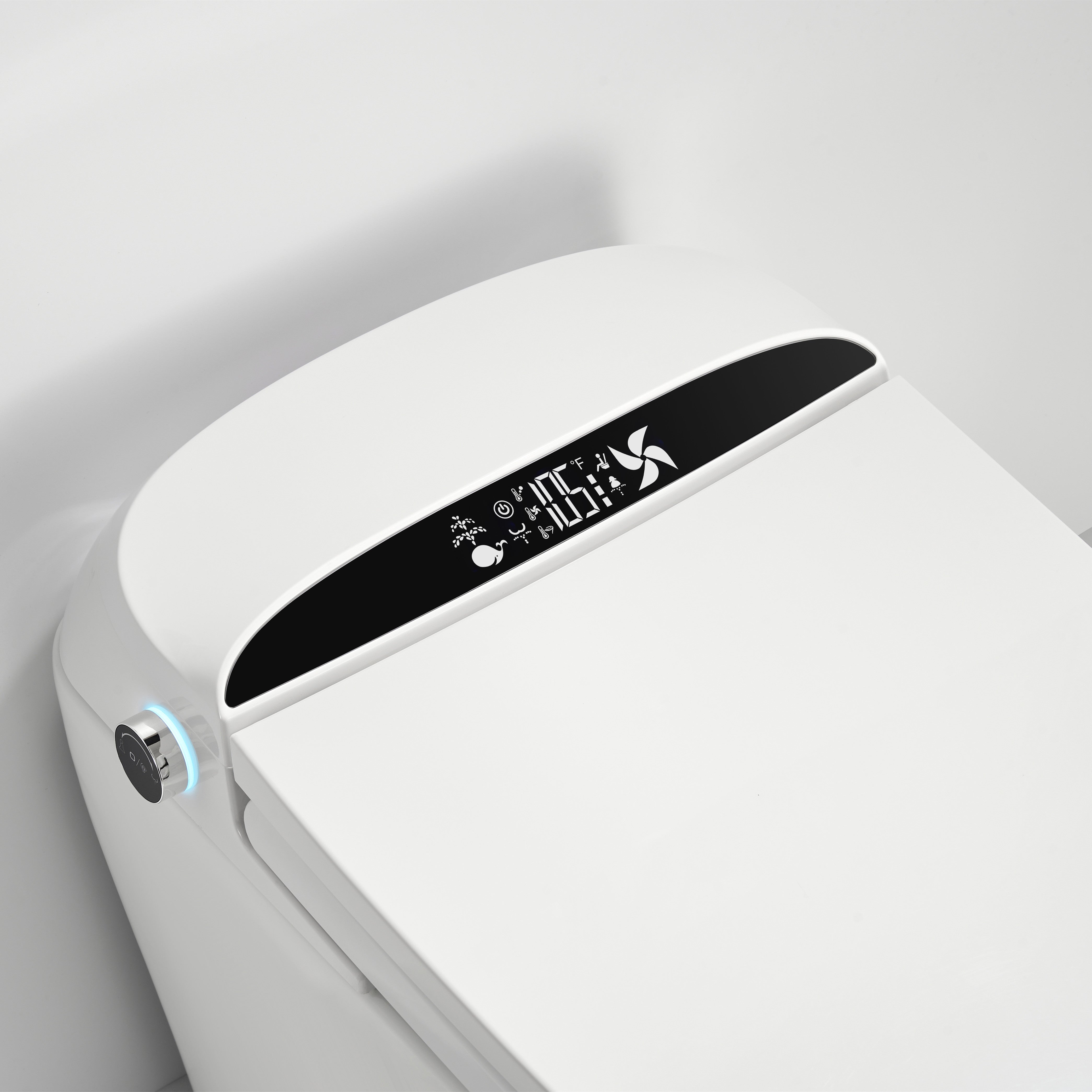 Luxury Smart Toilet with Remote Control, Heated Seat, Dual Wash Functions & Auto Open/Flush