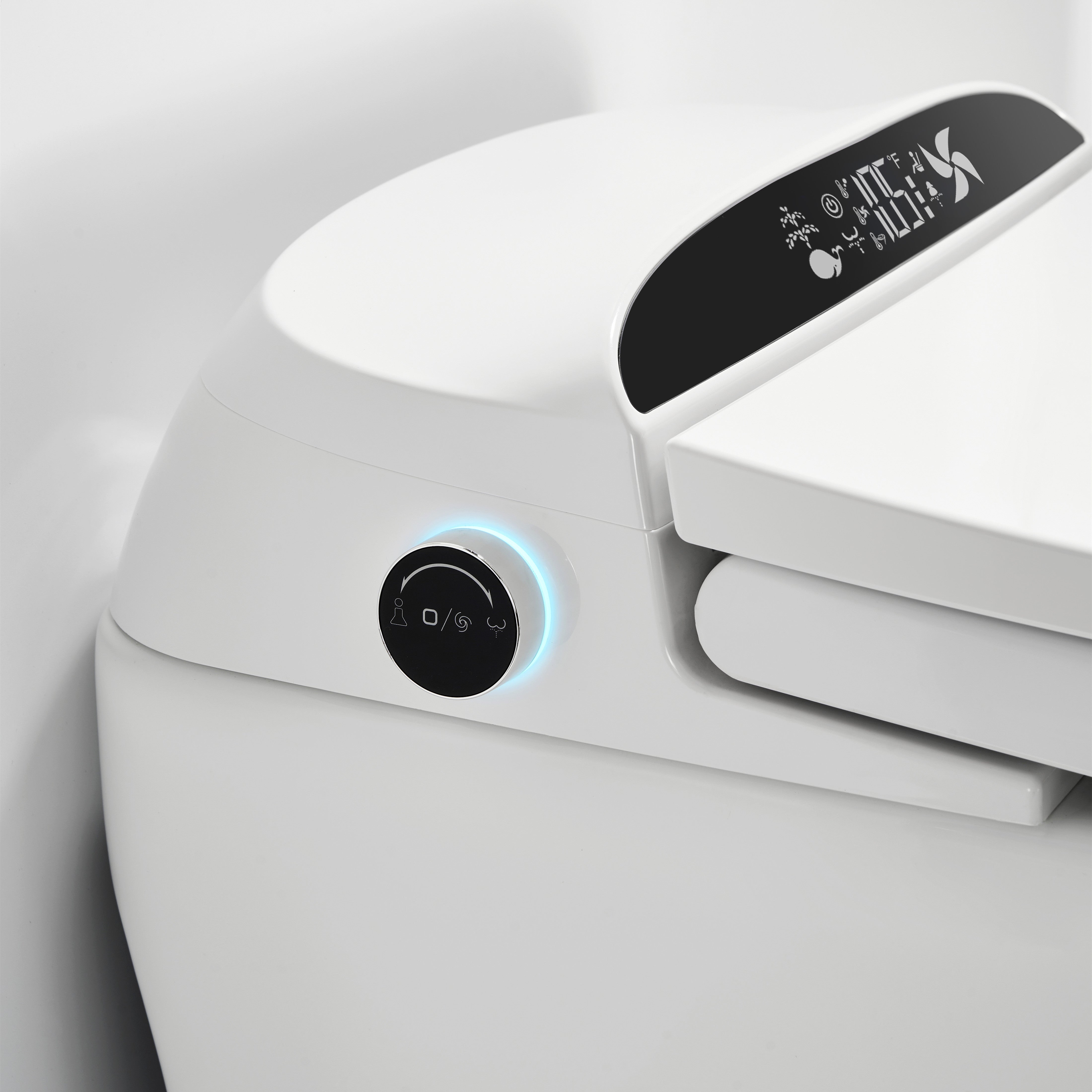 Luxury Smart Toilet with Remote Control, Heated Seat, Dual Wash Functions & Auto Open/Flush