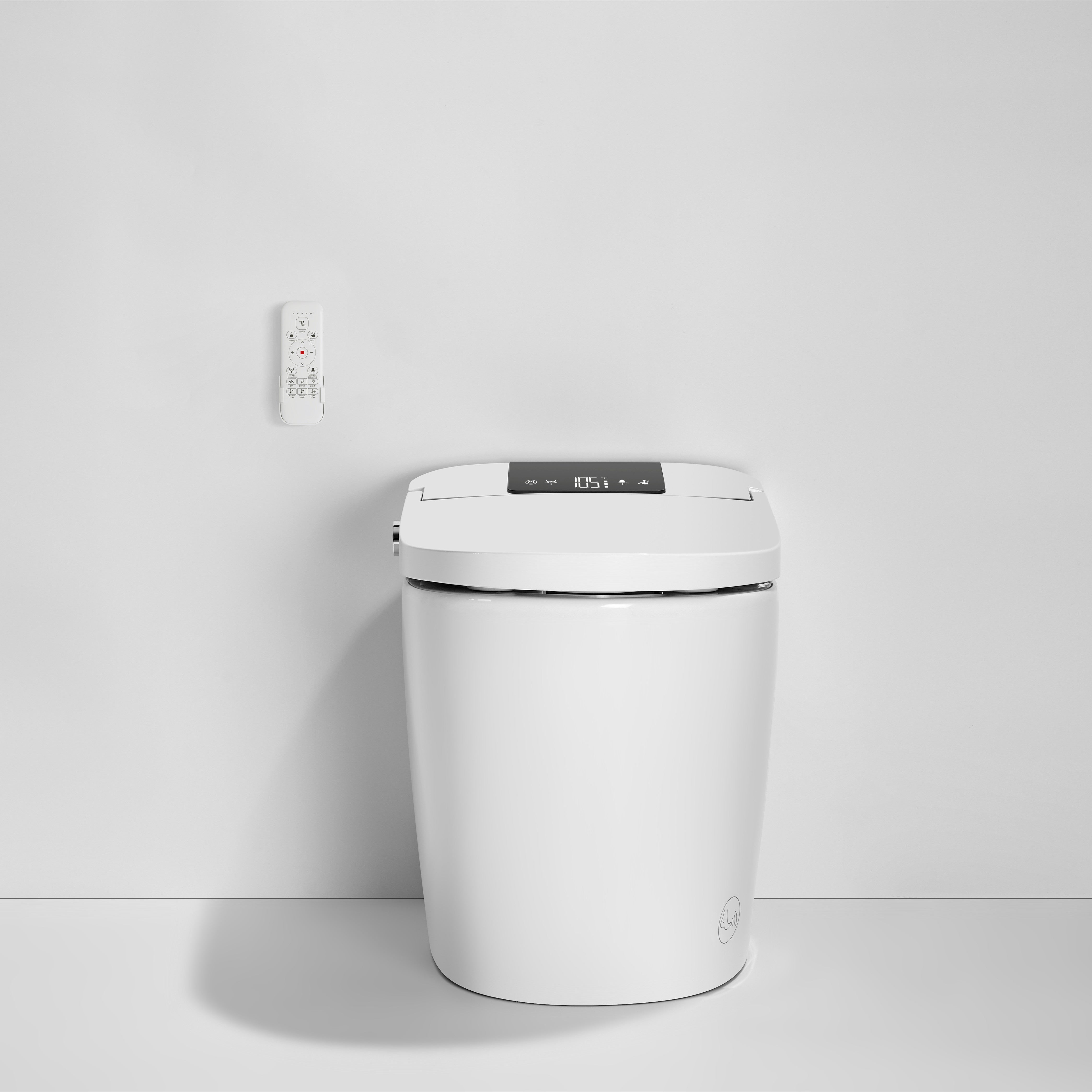 High-Tech Smart Toilet with Foot Sensor, Dual Outlet Bidet, Rear & Lady Wash, Auto Flushing & Auto Lid