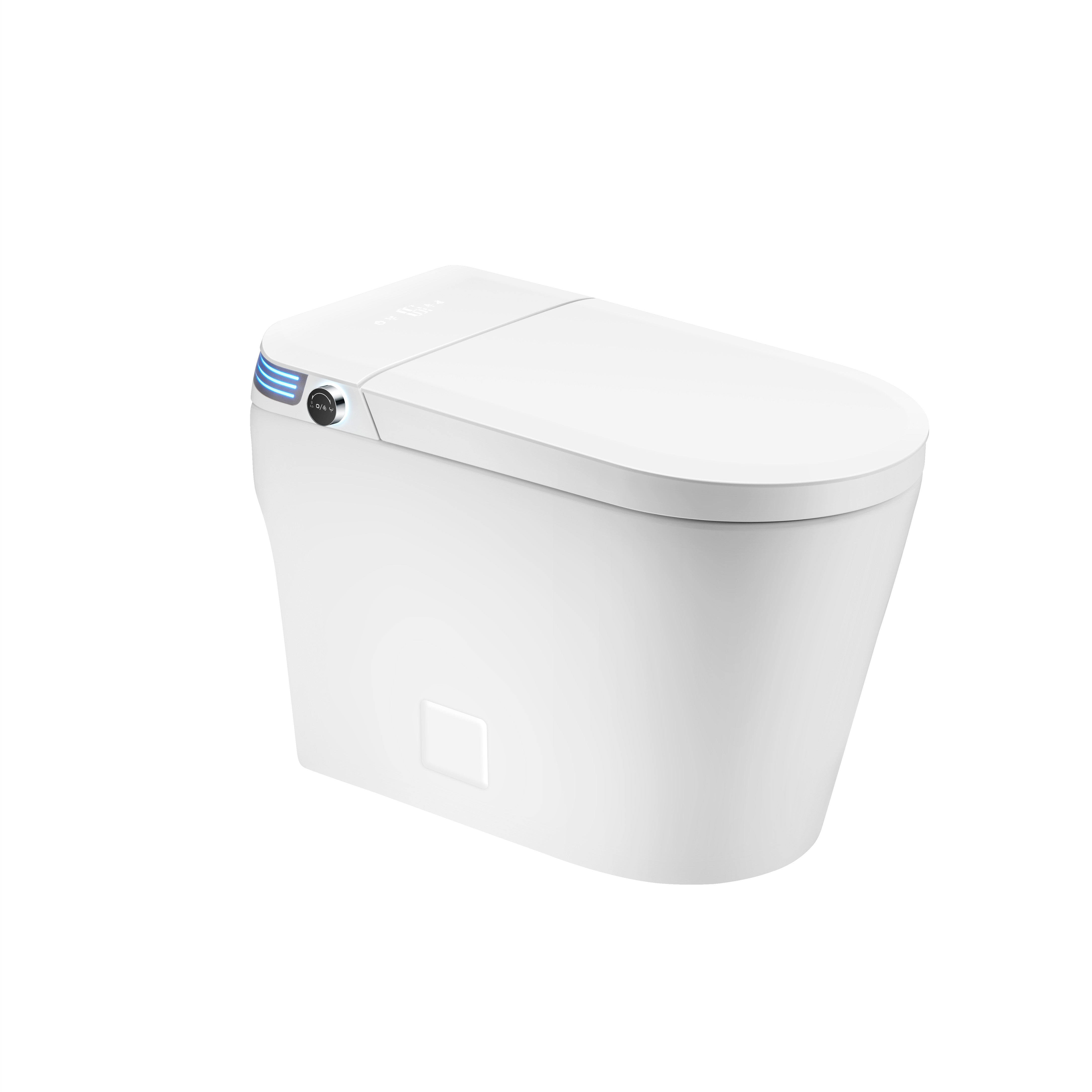 Luxury Smart Toilet with Auto Open Lid, Heated Seat, Self-Cleaning Dual Spray & Ambient lighting