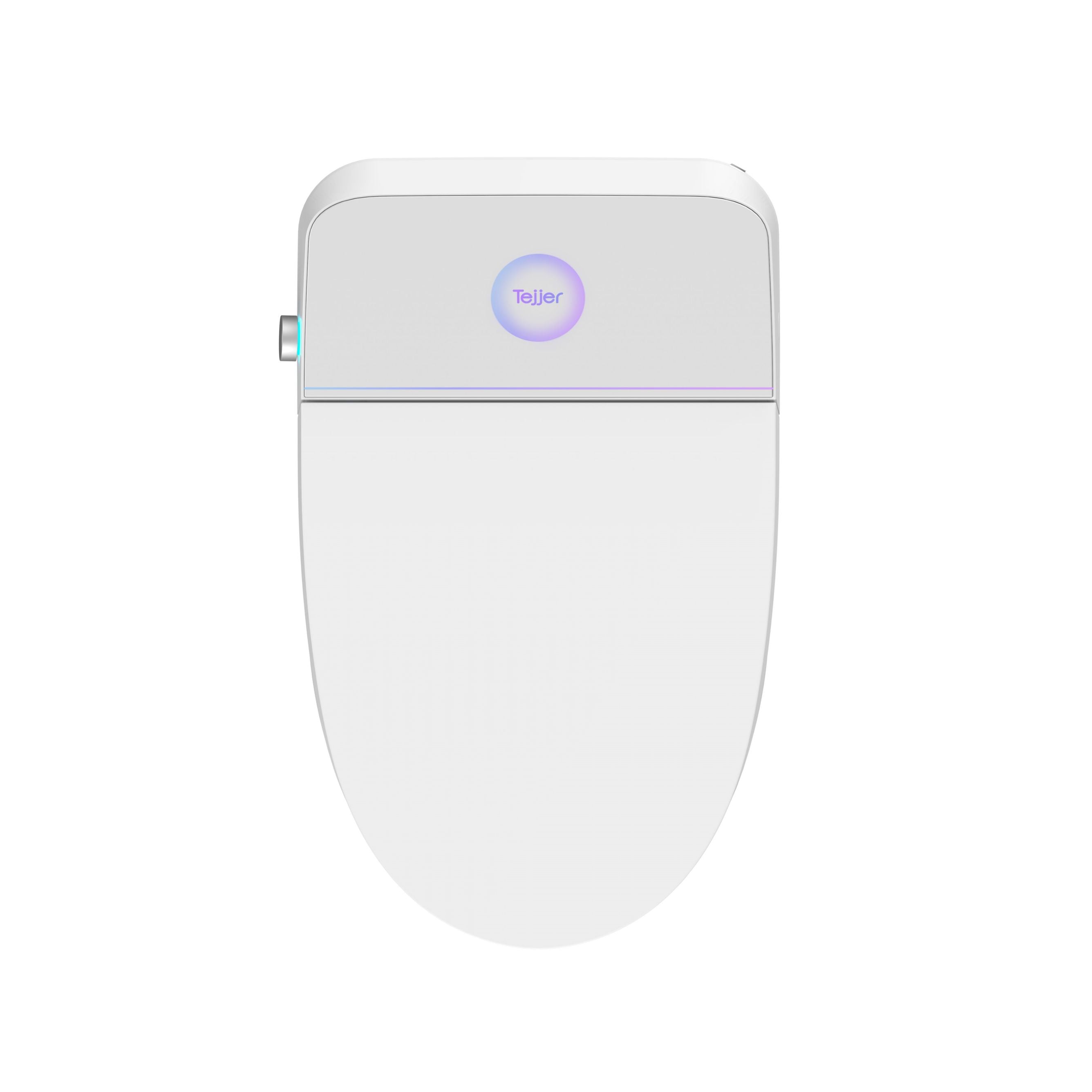 Elongated Smart Toilet Bidet in White with UV-A Sterilization, Auto Flush, Heated Seat and Remote