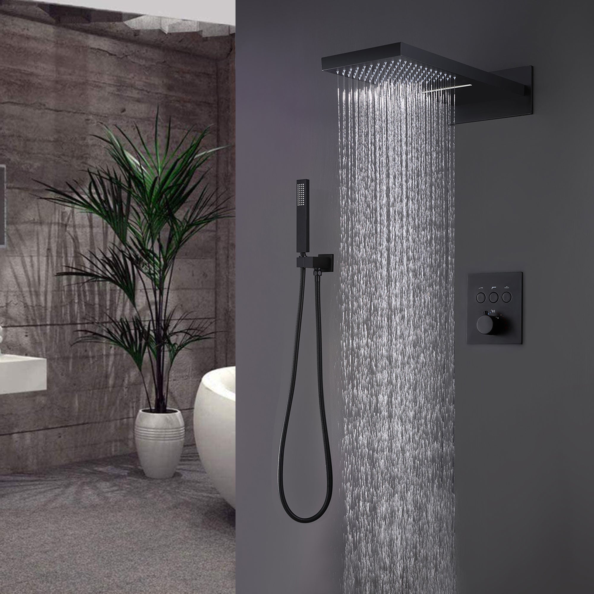 dual shower head system