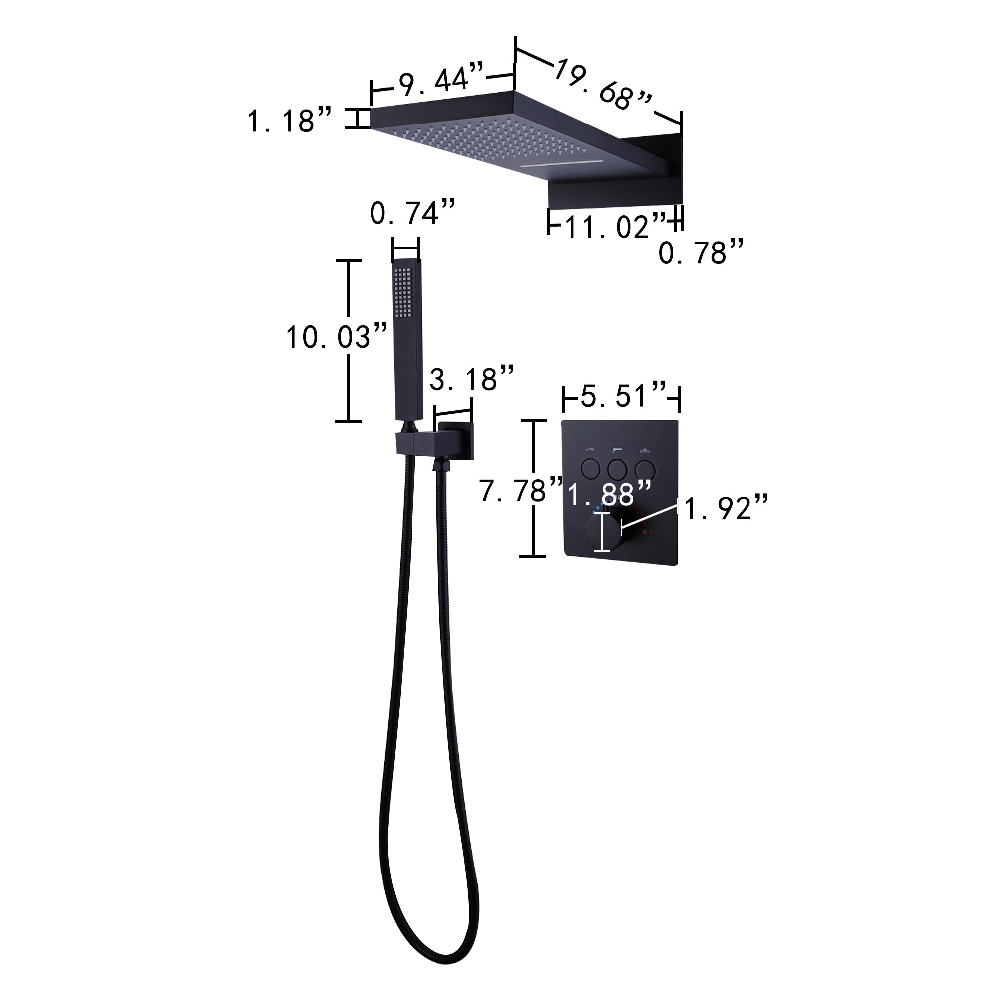luxury shower system