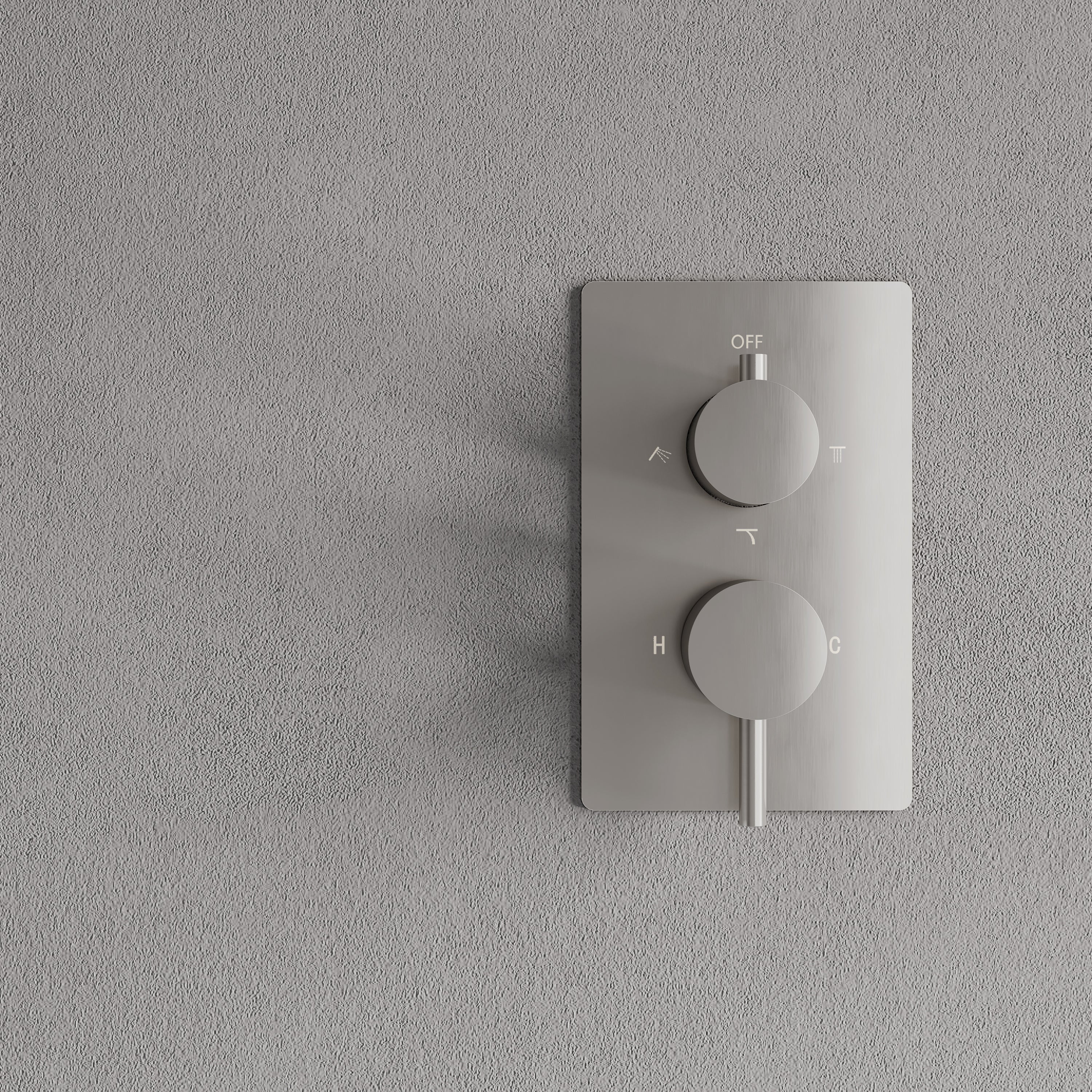 Wall-Mounted Shower System with Rainfall Head, Handheld & 3-Way Diverter – Pressure Balance Valve