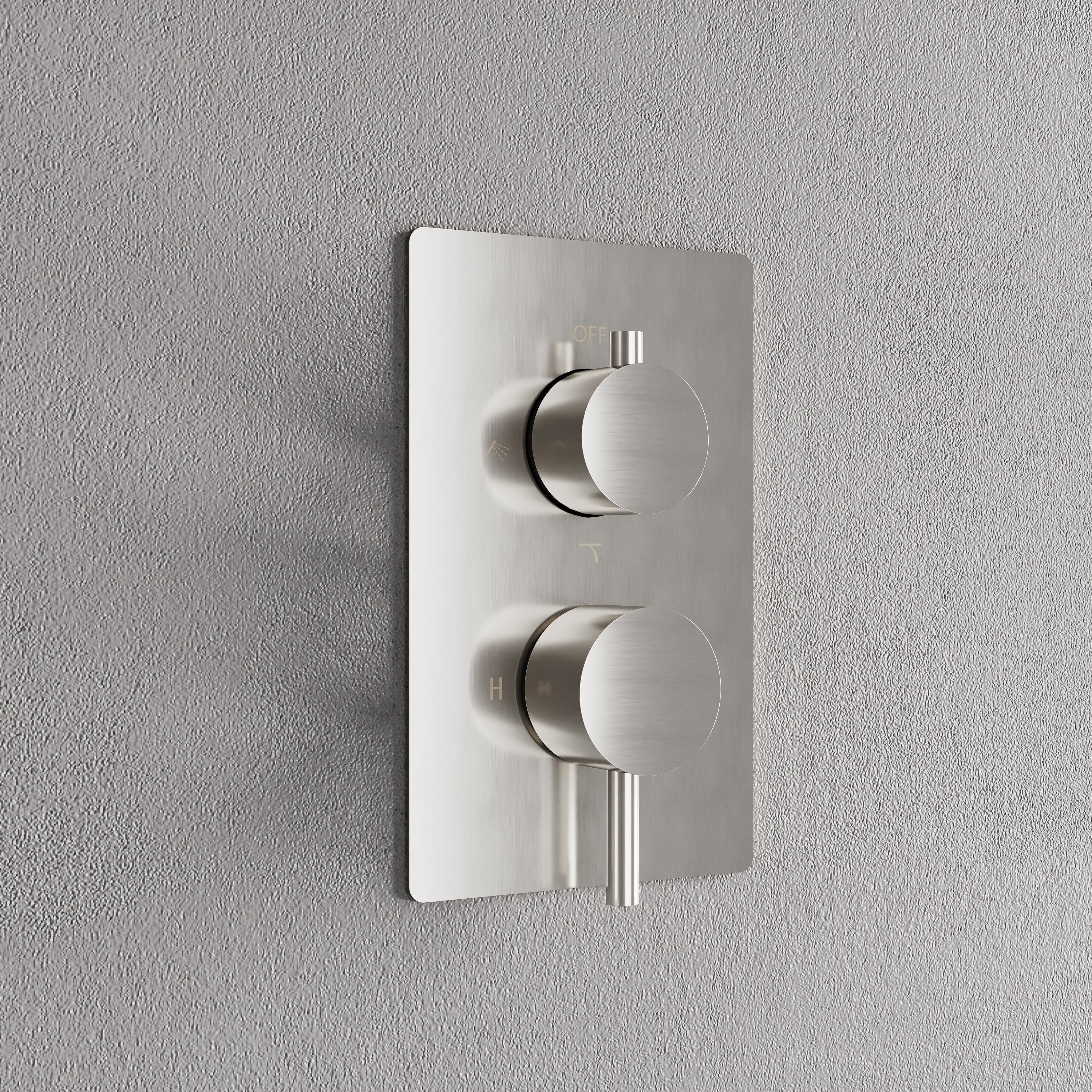 Wall-Mounted Shower System with Rainfall Head, Handheld & 3-Way Diverter – Pressure Balance Valve