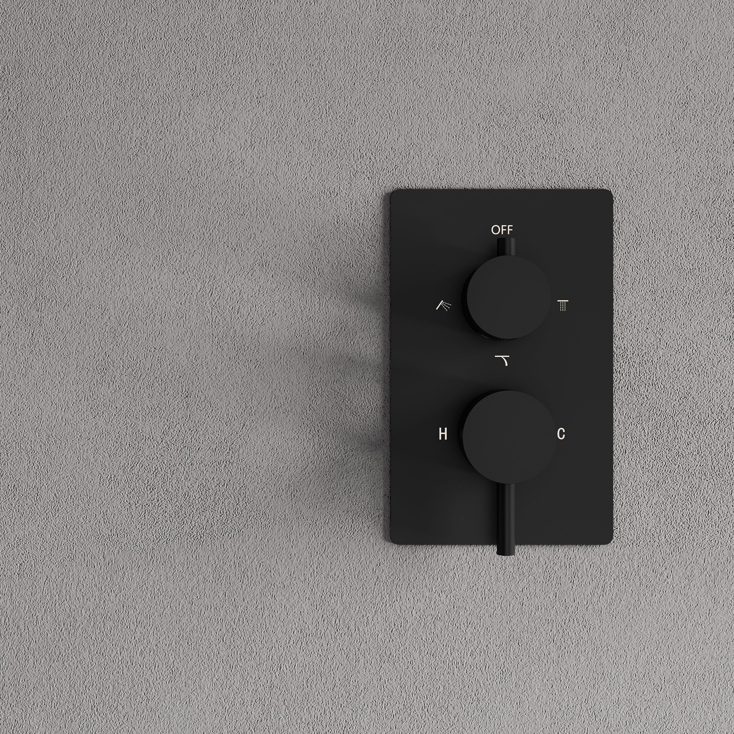 Wall-Mounted Shower System with Rainfall Head, Handheld & 3-Way Diverter – Pressure Balance Valve