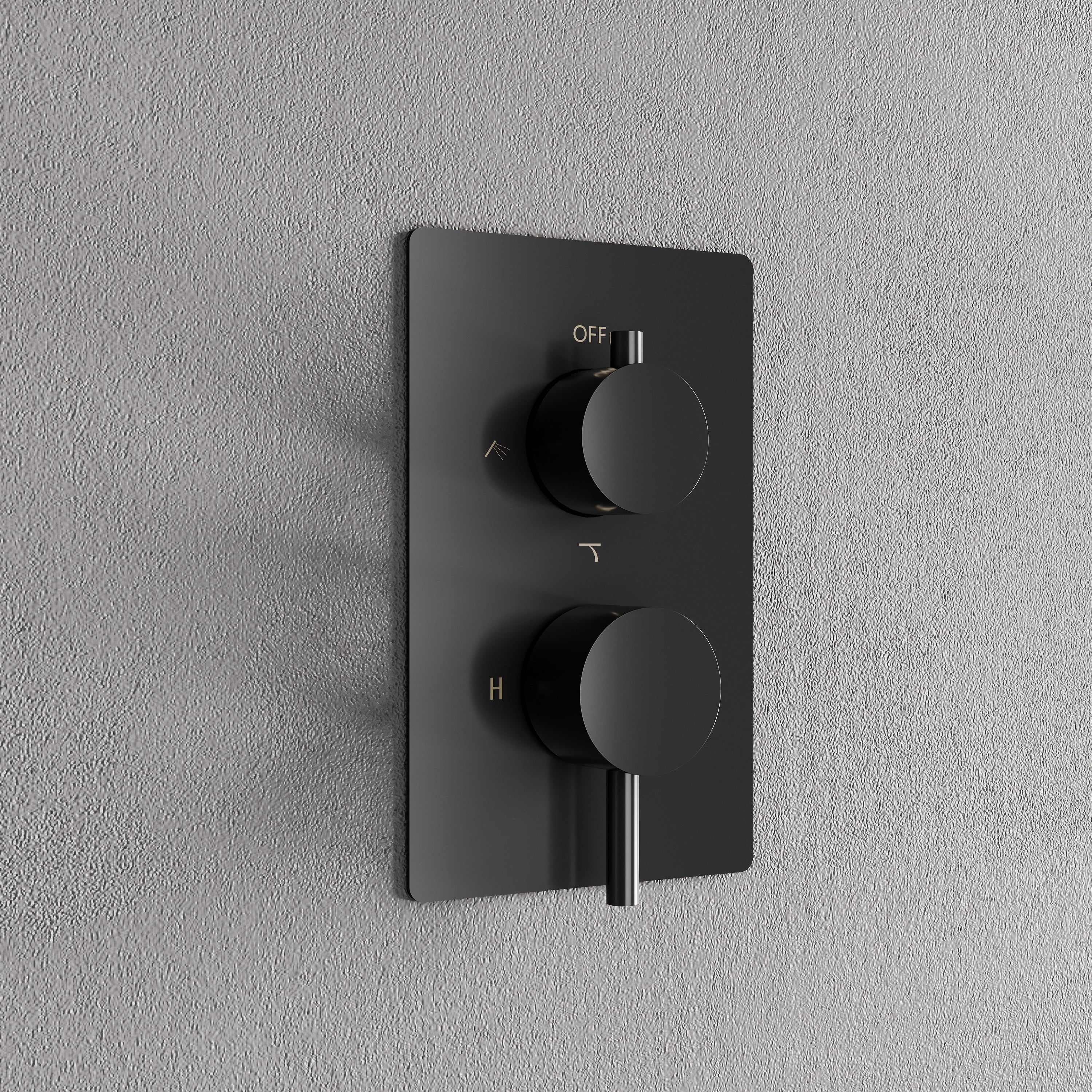 Wall-Mounted Shower System with Rainfall Head, Handheld & 3-Way Diverter – Pressure Balance Valve