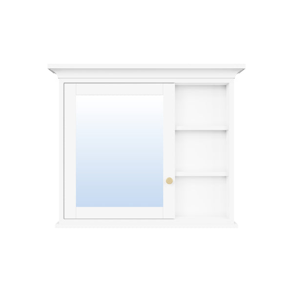 36 in.W x 30 in.H Surface Mount Solid Wood Medicine Cabinet with Mirror