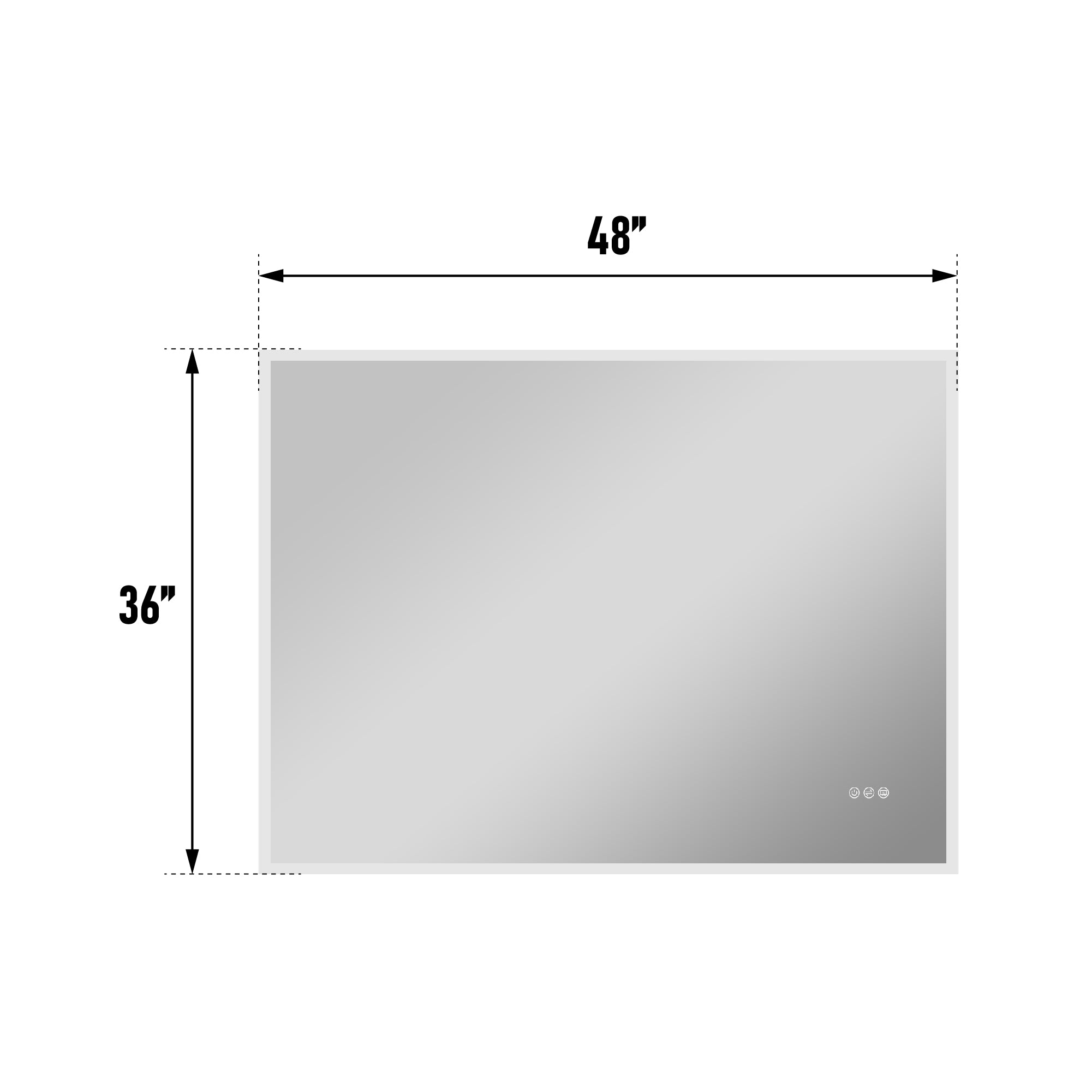Frameless Bathroom Mirror