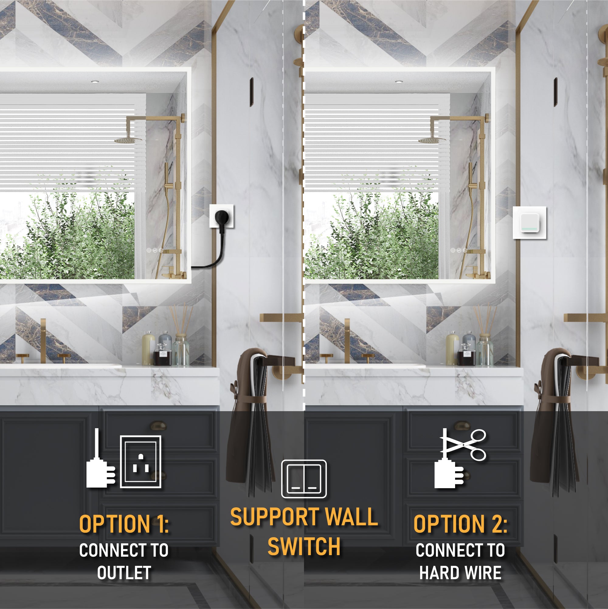 Beveled Bathroom Mirrors