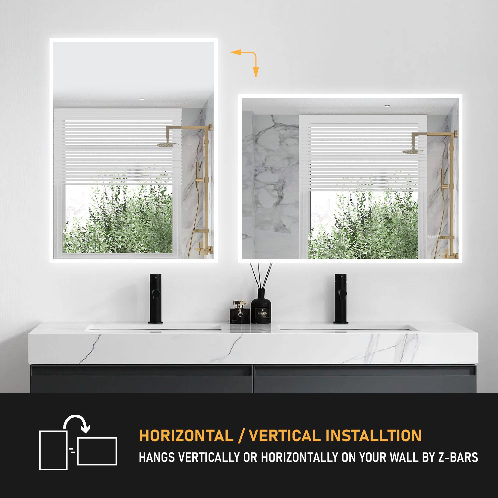 Backlit Mirror Bathroom