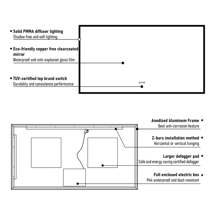 Lighted Mirrors For Bathroom