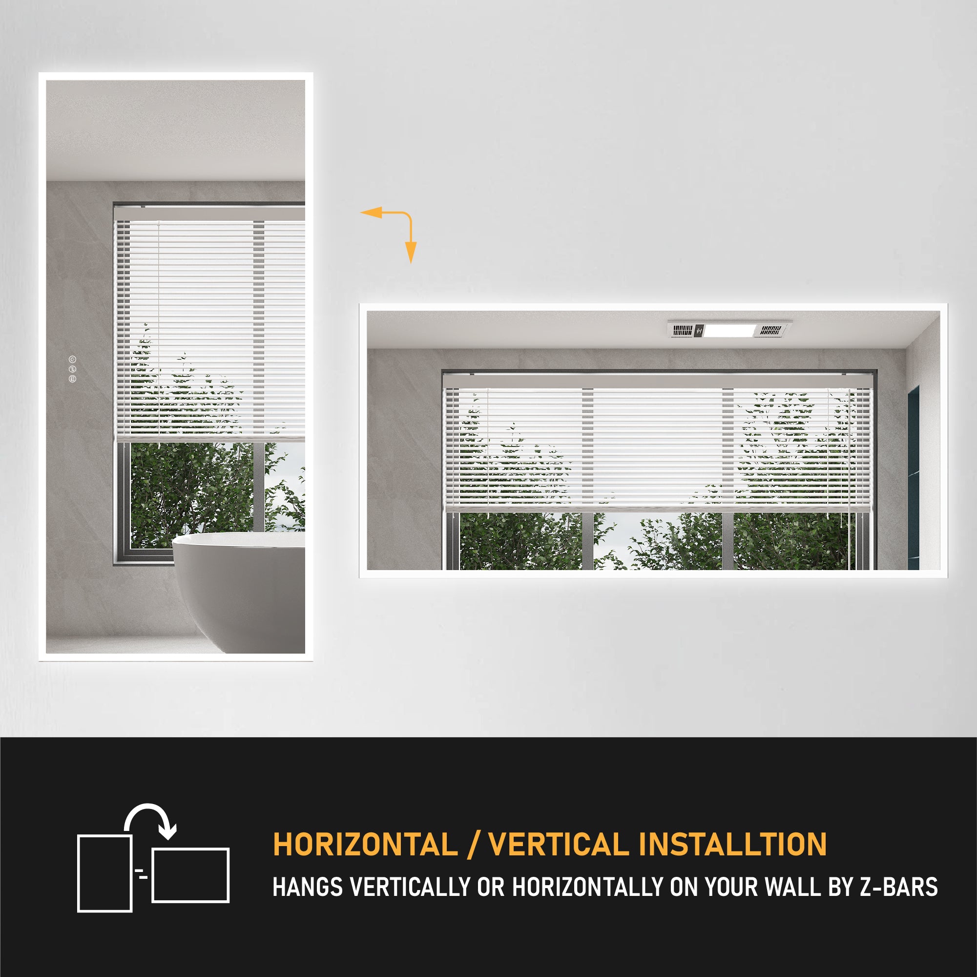 Large Bathroom Mirrors