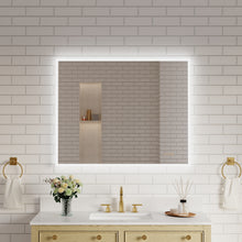 40 in. W x 32 in. H Frameless LED Frontlit & Backlit Bathroom Vanity Mirror, Dimmable & Anti-Fog, ETL Listed