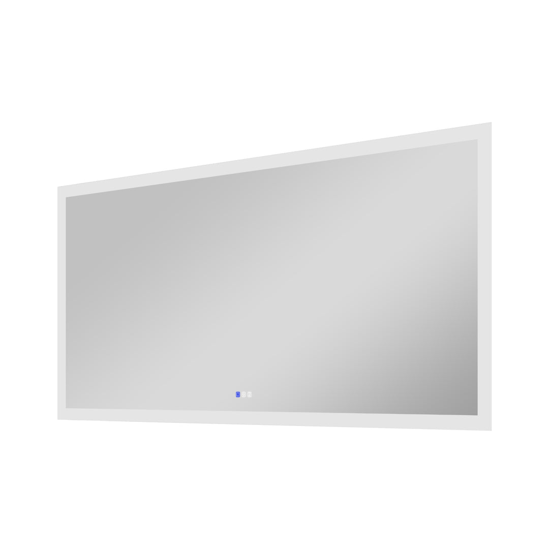 84 in. W x 42 in. H Rectangular Frameless Anti-Fog LED Illuminated Dimmable Wall Mount Premium Bathroom Vanity Mirror