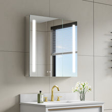 30 in. x 30 in. LED Lighted Surface/Recessed Mount Mirror Medicine Cabinet with Outlet