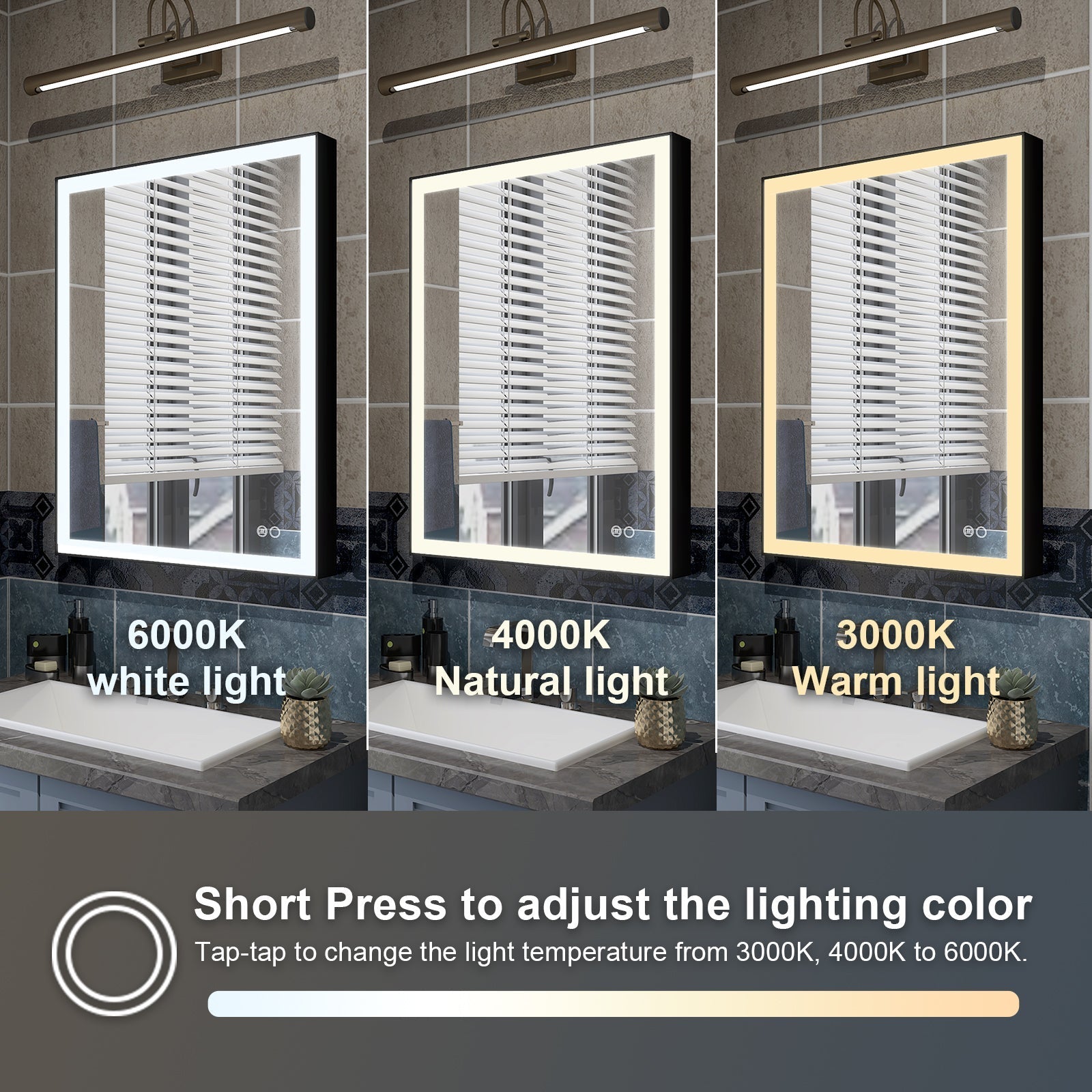 Bathroom Mirrors with LED Lights