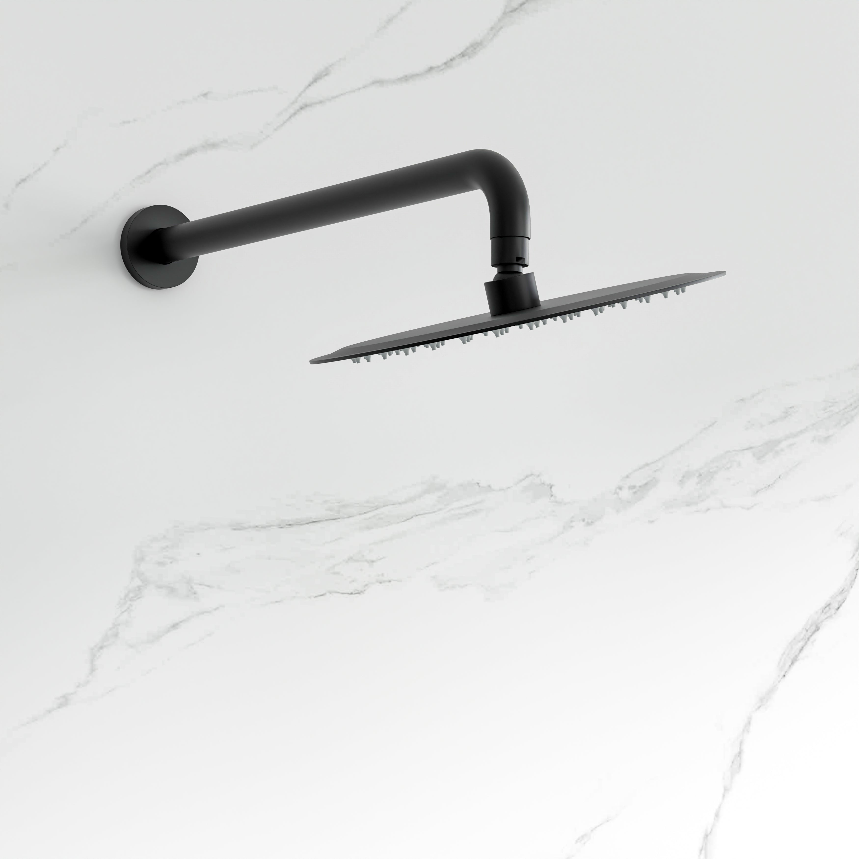 10-Inch Wall Mounted Shower System with Rainfall & Handheld, Matte Black