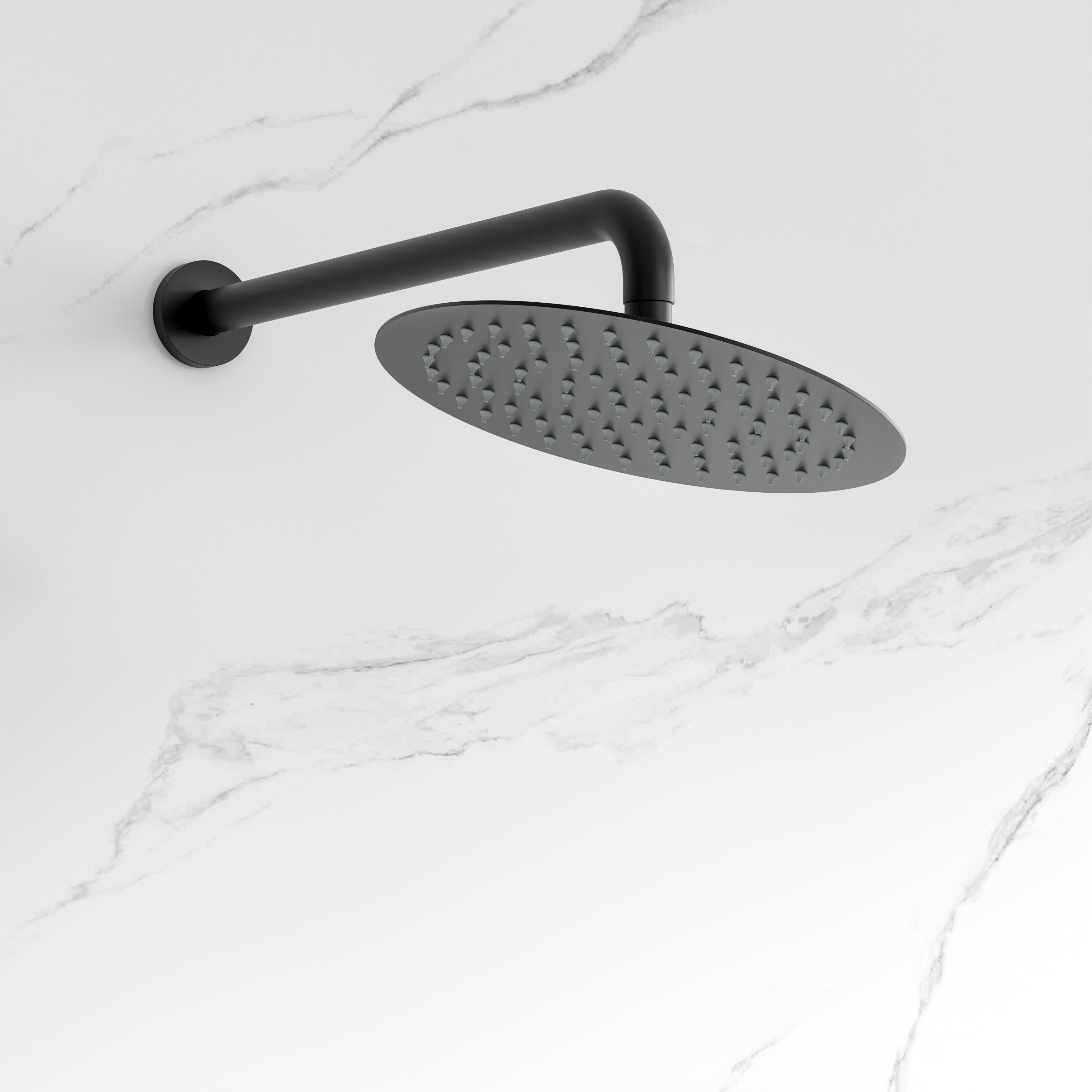 10-Inch Wall Mounted Shower System with Rainfall & Handheld, Matte Black