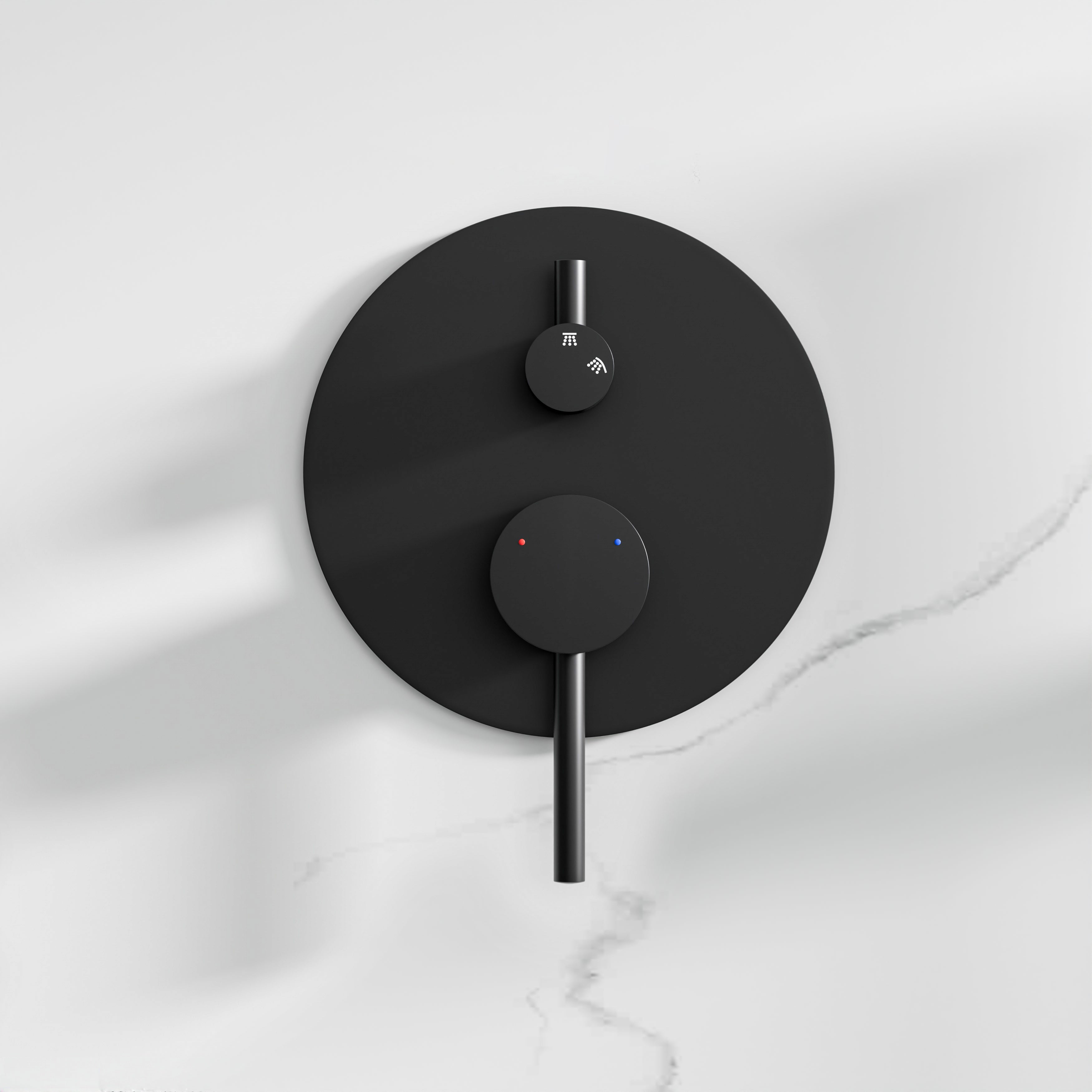 10-Inch Wall Mounted Shower System with Rainfall & Handheld, Matte Black