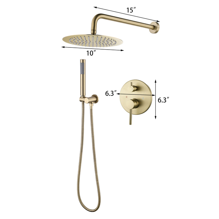 10 inch Shower Head Complete Shower System with Rough-in Valve