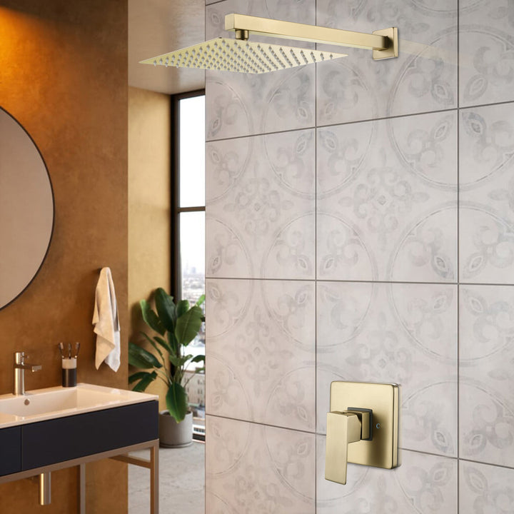 10inch Shower Head Concealed Valve Built-In Shower System
