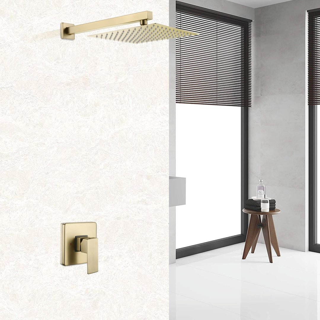 10inch Shower Head Concealed Valve Built-In Shower System