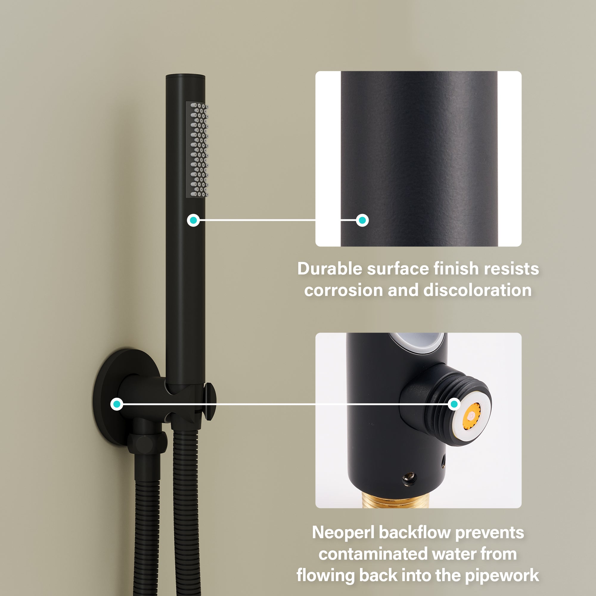 3-Function Shower System with 10-Inch Rain Shower Head, Adjustable Tub Spout, Hand shower, 304 SS
