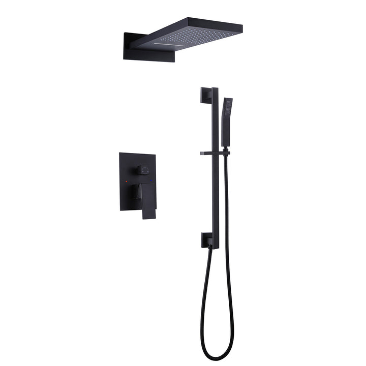 Wall Mounted Pressure Balance Complete Shower System With Embedded Box