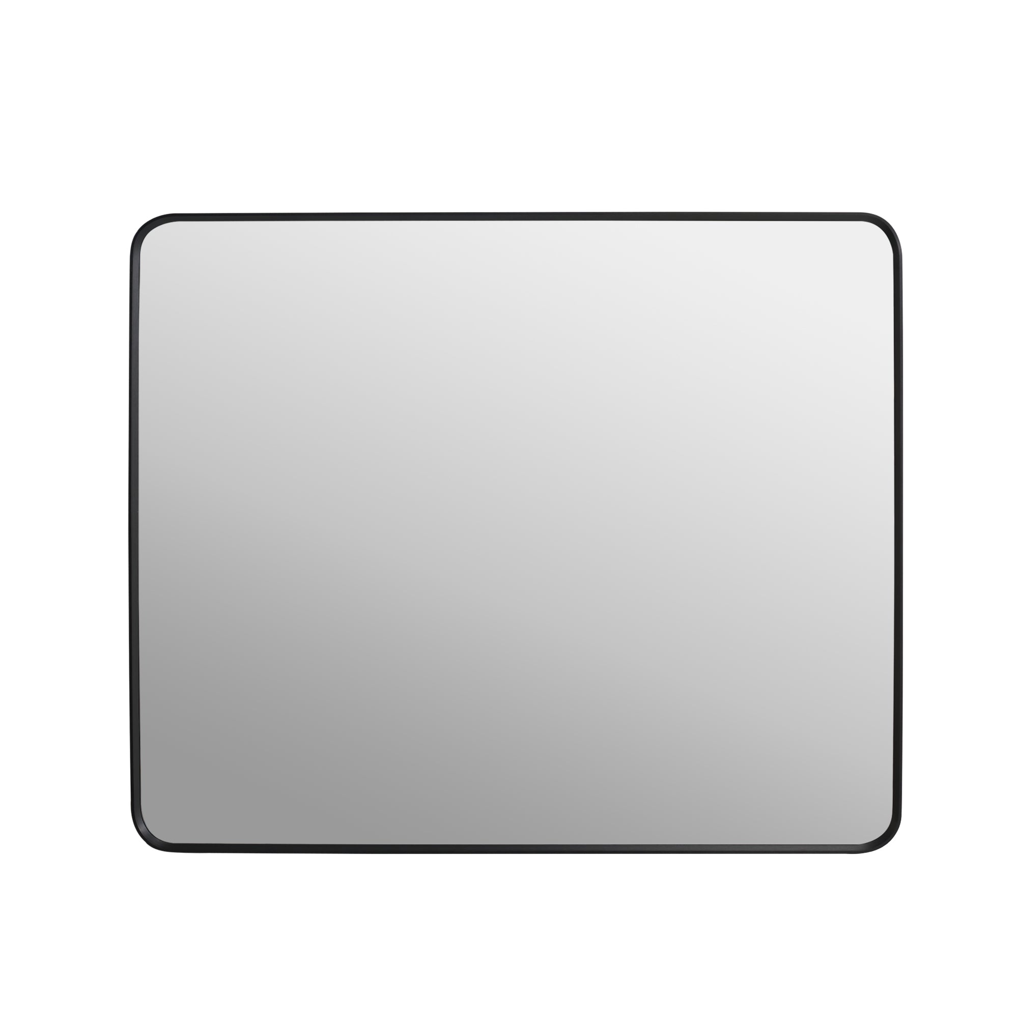 30-in W x 36-in H Black Rectangular Framed Bathroom Vanity Mirror, Aluminum Frame