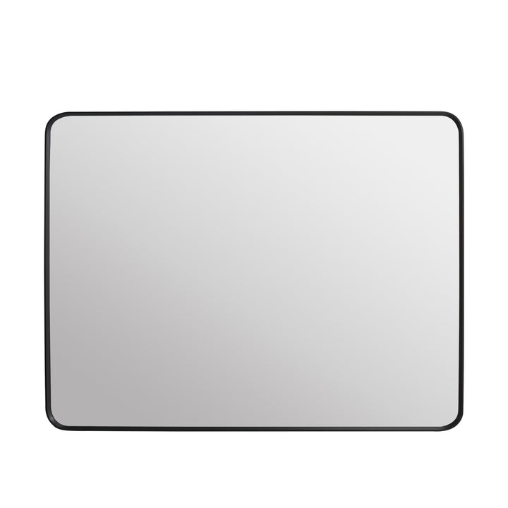 48-in W x 36-in H Black Rectangular Framed Bathroom Vanity Mirror