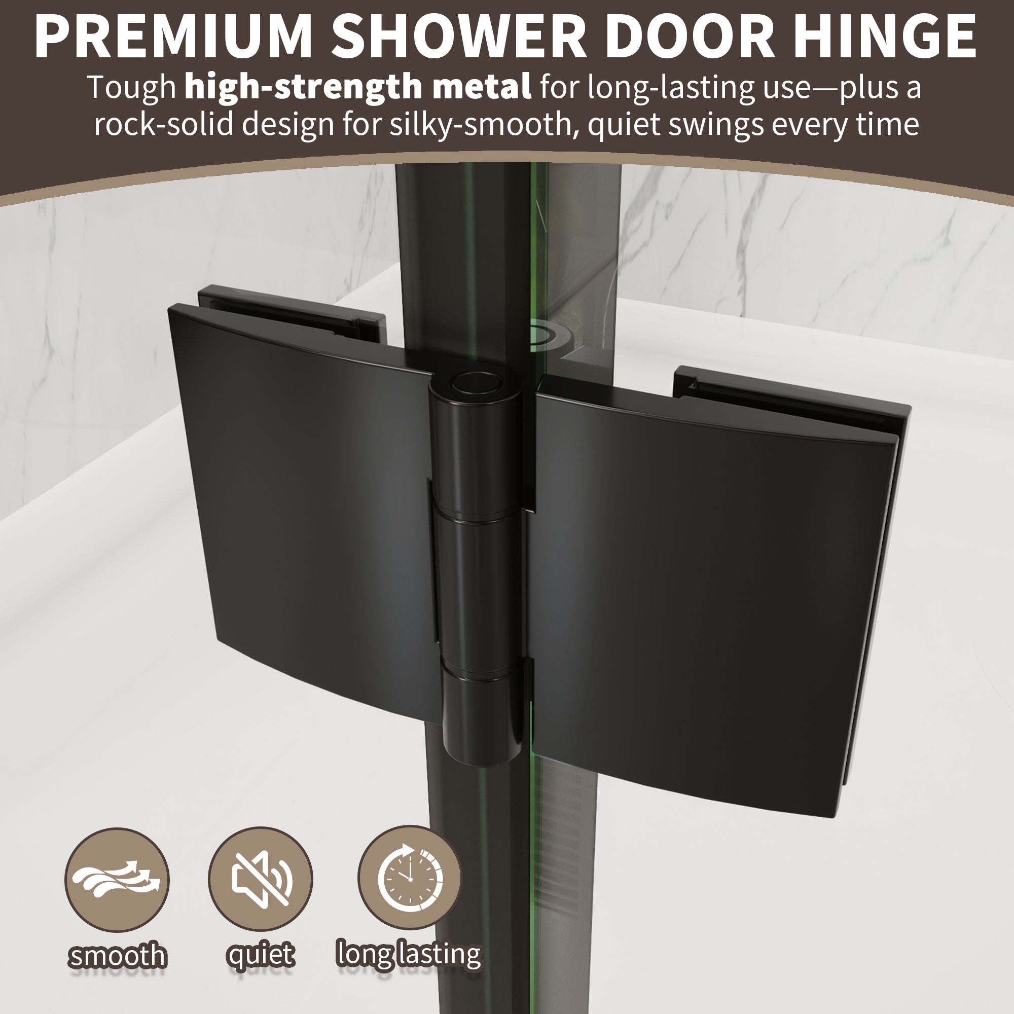 30-32 in. W x 72 in. H Modern Semi-Frameless 1/4 in. Tempered Glass Bifold Pivot Shower Door with Reversible Installation, Matte Black
