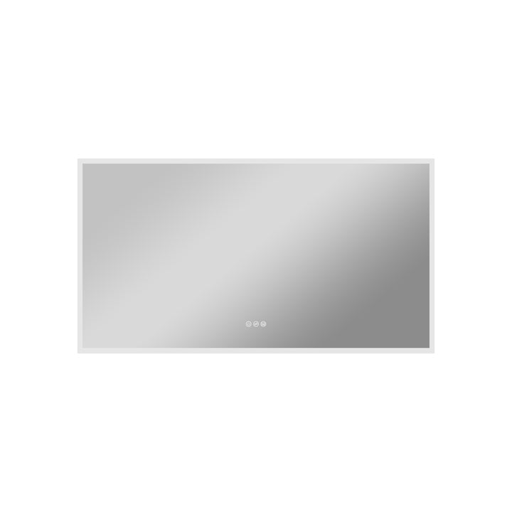 55 in. W x 30 in. H Rectangular Frameless Anti-Fog LED Light Dimmable Wall Mount Premium Bathroom Vanity Mirror