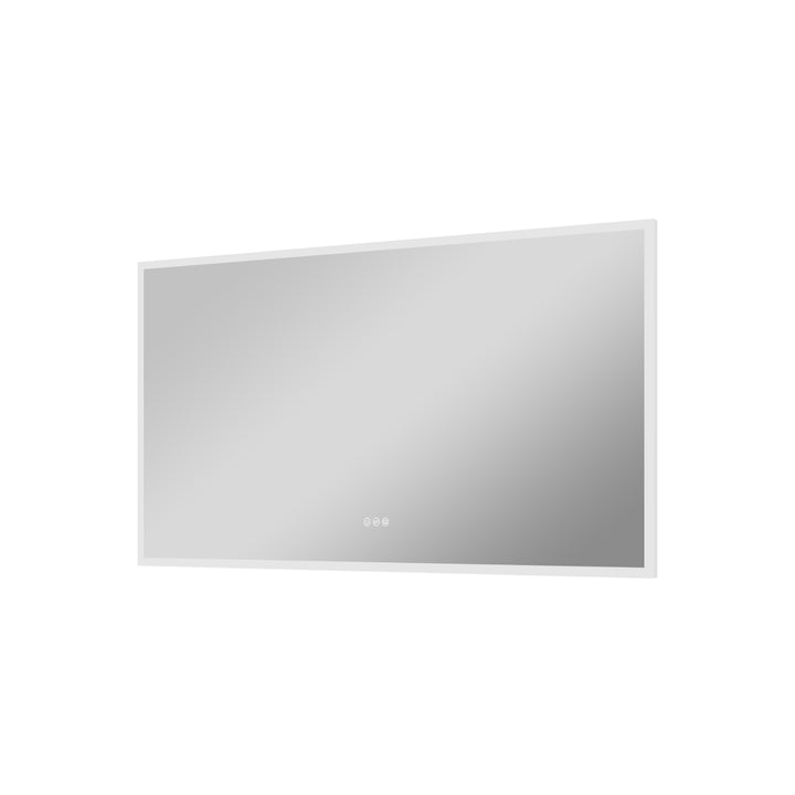 55 in. W x 30 in. H Rectangular Frameless Anti-Fog LED Light Dimmable Wall Mount Premium Bathroom Vanity Mirror
