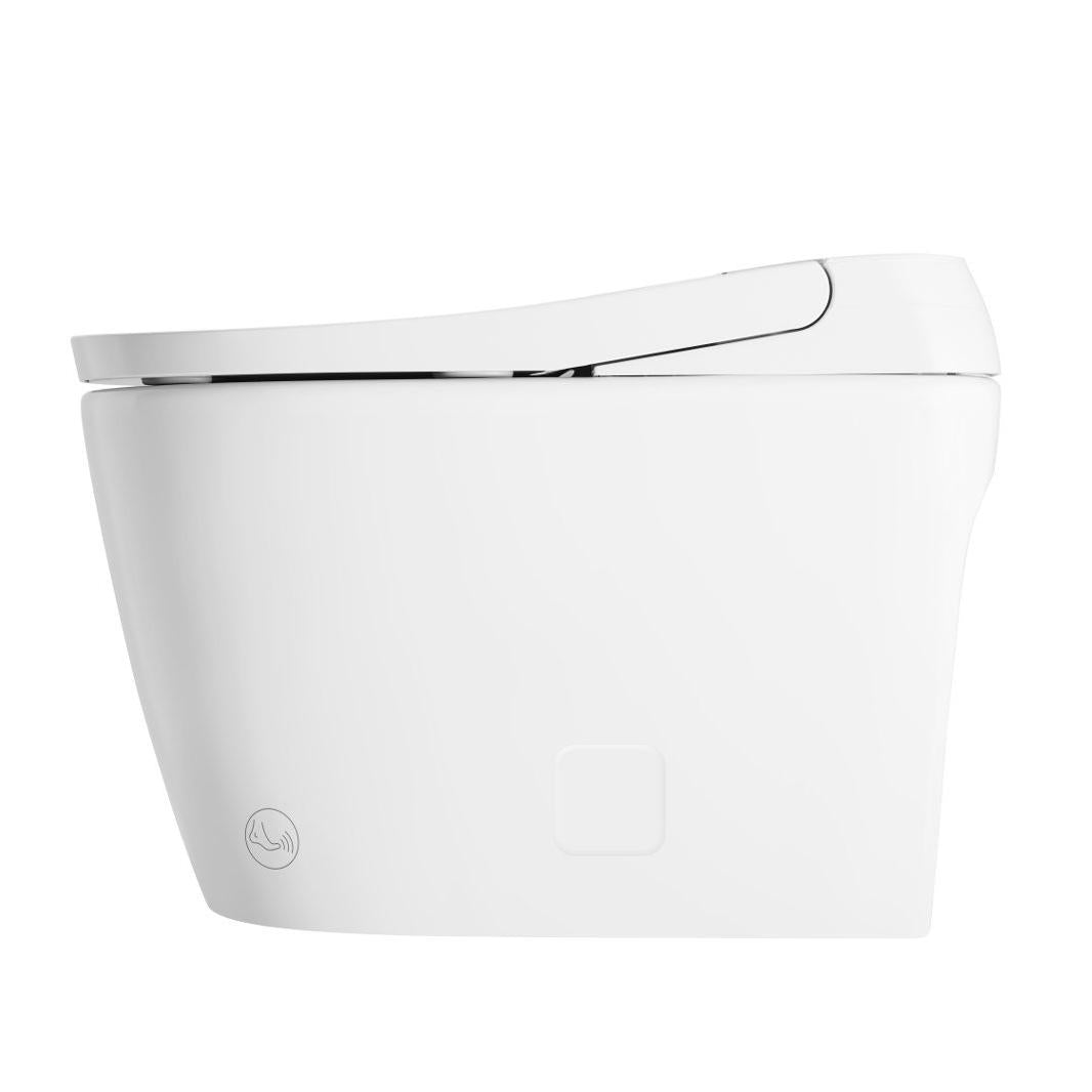 Smart Toilet with Auto Flushing, Foot Sensor, Nightlight & Antibacterial Coating, 1.28GPF