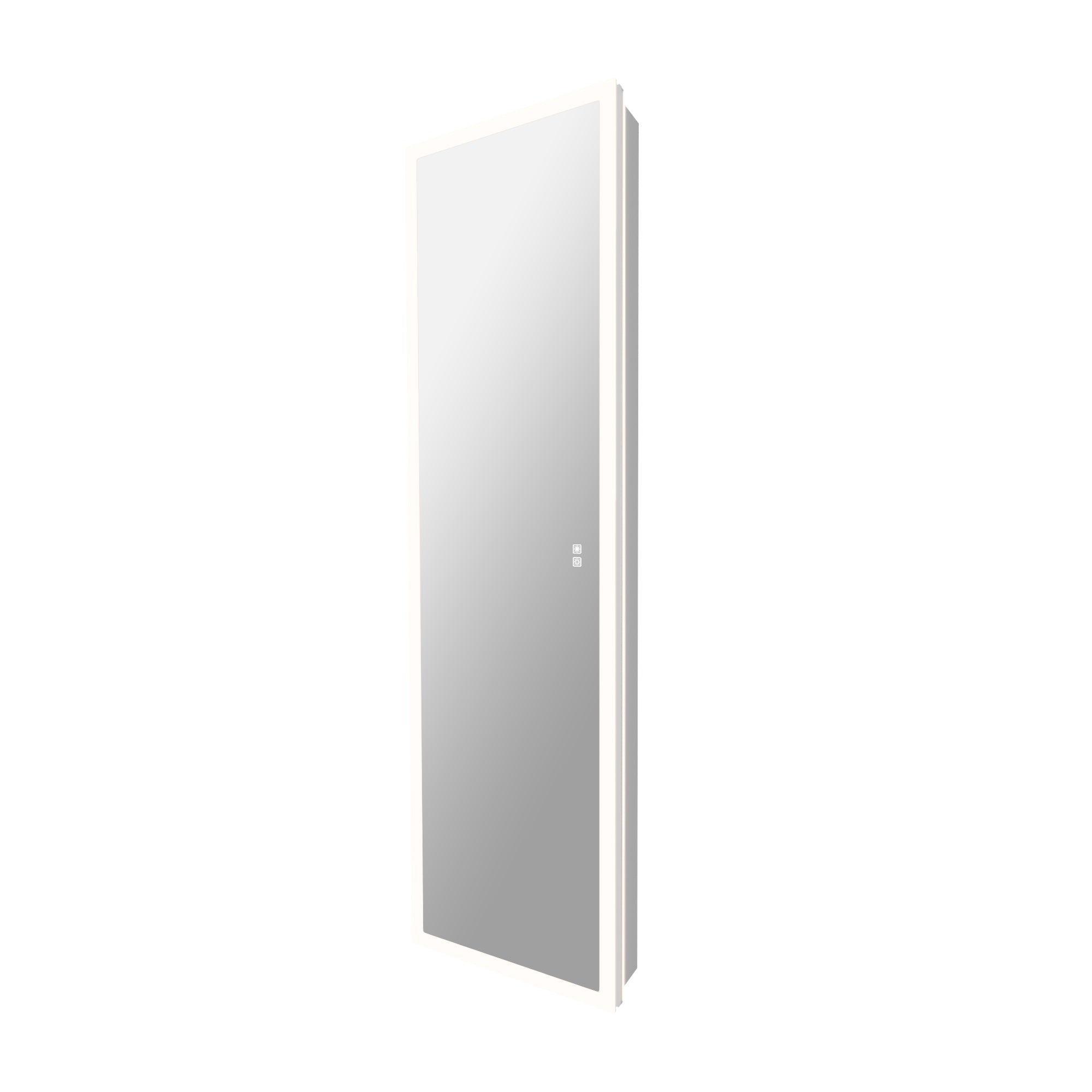 20 in. x 70 in. Recessed/Surface Mount Full Length LED Mirror Cabinet with Front&Backlit and Reversible Door Design