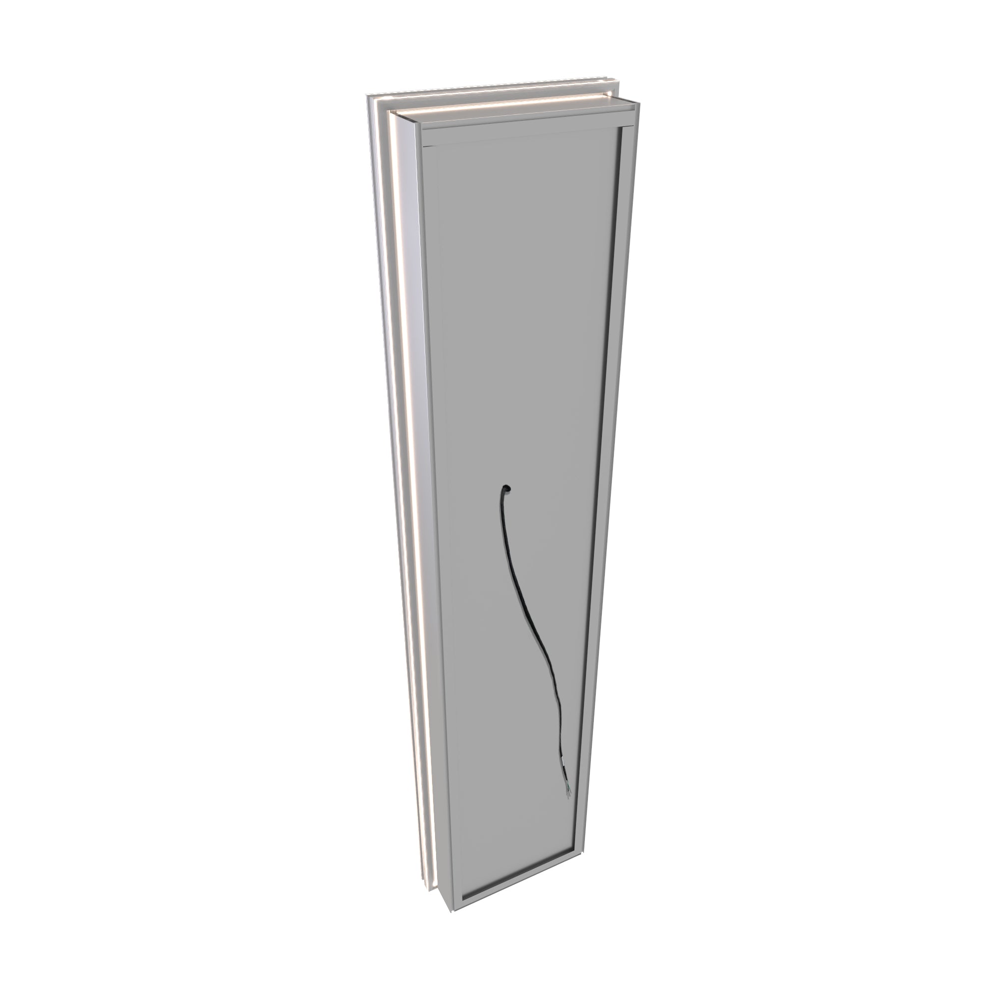 20 in. x 70 in. Recessed/Surface Mount Full Length LED Mirror Cabinet with Front&Backlit and Reversible Door Design
