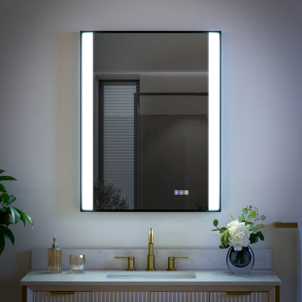 28 in. x 36 in. LED Light Bathroom Mirror with Anti-Fog Function