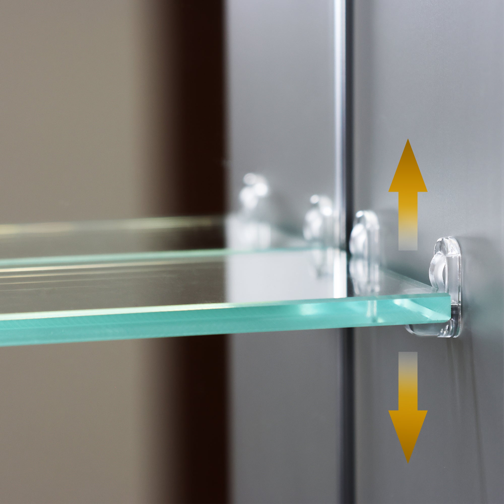 WELLFOR 30 in. x 36 in. Recessed/Surface Mount LED Medicine Cabinet with Magnifier Mirror