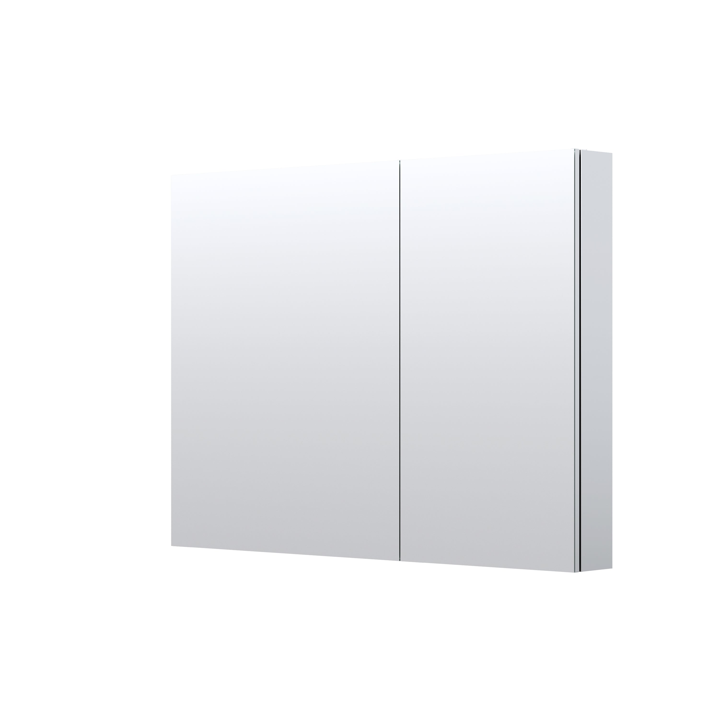 40 in.×32 in.H Aluminum Copper-Free Mirror Medicine Cabinet with Soft-Close Blum® Hinges and Recessed/Surface Mount