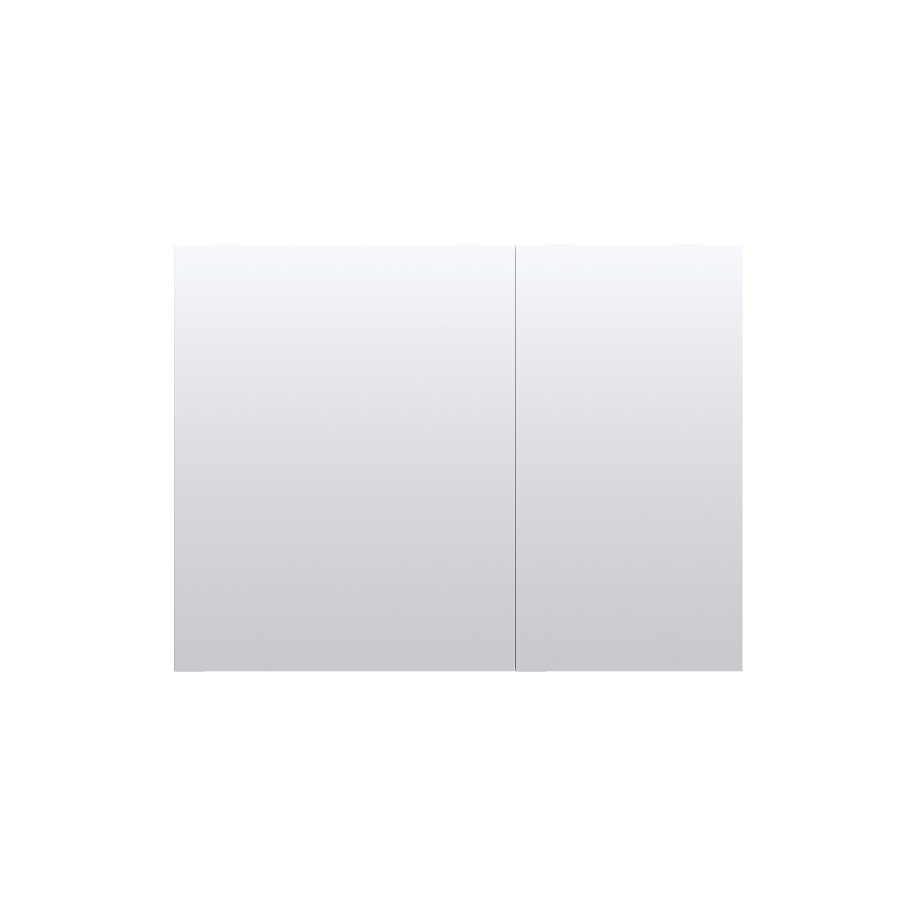 40 in.×32 in.H Aluminum Copper-Free Mirror Medicine Cabinet with Soft-Close Blum® Hinges and Recessed/Surface Mount